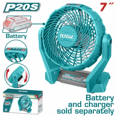 Abanico 7" De Bateria Lithium-Ion 20V Inalámbrico TOTAL