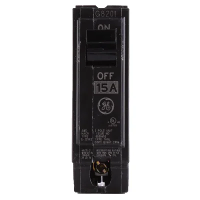 BREAKER SENCILLO DE 15 AMP GENERAL ELECTRIC.