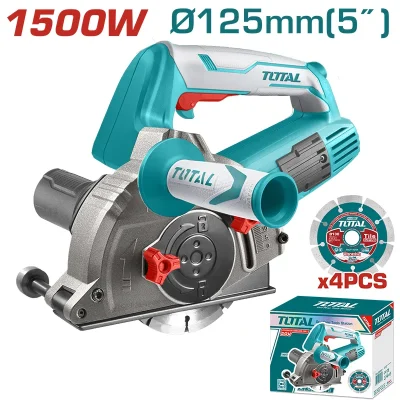 Acanaladora Sierra Ranuradora De Concreto Electrica 1500W De 2 O 4 Discos UTWLC1256