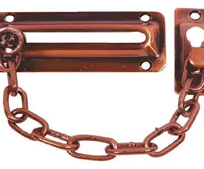 PICAPORTE DE CADENA COBRIZADO DE 4-1/2, BESTVALUE.