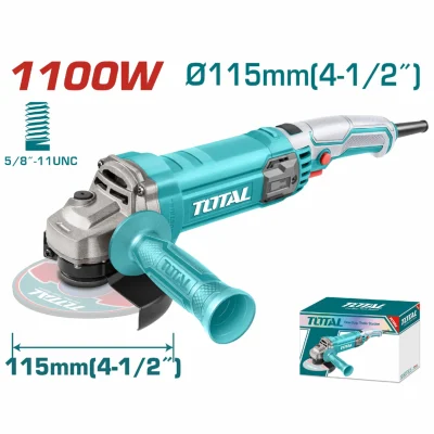 Esmeriladora Angular.1100W. Veloc. Sin Carga: 12000Rpm. 4-1/2" Rosca: 5/8"-11UNC No Incluye Disco. UTG110125563