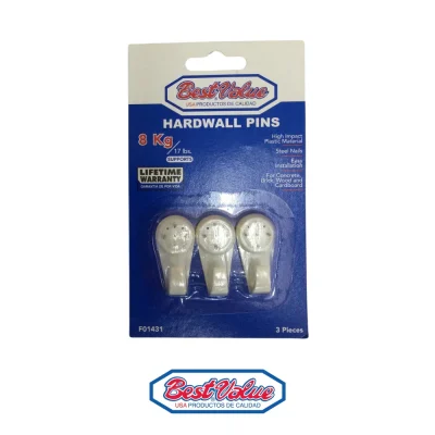 GANCHOS P/CUADRO 3 PCS X40MM BEST VAL