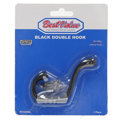 GANCHO DOBLE NEGRO 77LBS BEST VALUE.