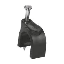 GRAPA REDONDA NEGRA PARA CABLE 14MM,12MM,10MM,8MM (100PZS)