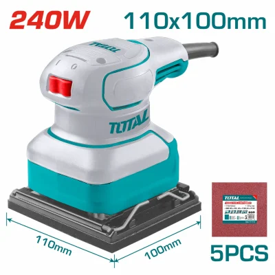 Lijadora De Mano Eléctrica 240W 14000Rpm Incluye 5 Hojas. De Palma Super Total. UTF2241108