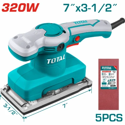 Lijadora 320W 14000Rpm. Base 185Mmx93mm. 110V-120V~60Hz. Incluye 5Pcs De Lijas. Calidad Industrial. UTF1301826