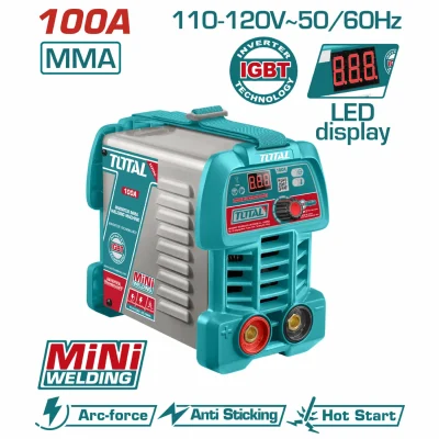 Máquina De Soldar Inverter Calidad Light Duty 30% Ciclo De Trabajo. Pantalla LED. 100A. 110-120V Soldadura. UTW210049