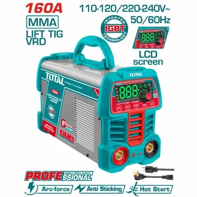 Máquina De Soldar Inverter Heavy Duty Calidad Profesional 60% Ciclo De Trabajo 160A. UTW216069