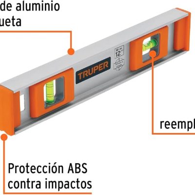 Truper NP-12, Nivel profesional para construcción, 12"