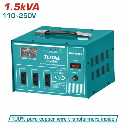 Protector Regulador Automático De Voltaje AC De 1.5Kva, Voltaje :110~250V. TPVS40153