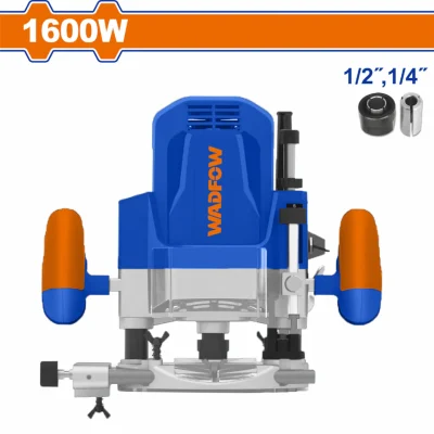 Router 1600W. 110-120V~50/60Hz. Routeadora Para Espárragos De: 1/4", 1/2".22000Rpm. Profundidad Máx. 0-60Mm. UWER1516001