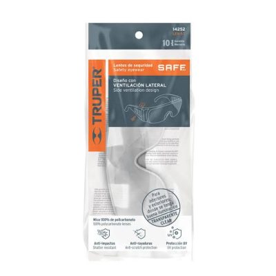 Lentes de seguridad transparentes, Truper Safe 14252